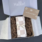 Swaddle Check Nude